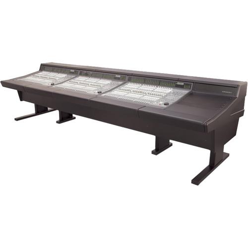 Argosy 90 Series Workstation Desk for Three Digidesign C|24 Controllers with Rack Unit